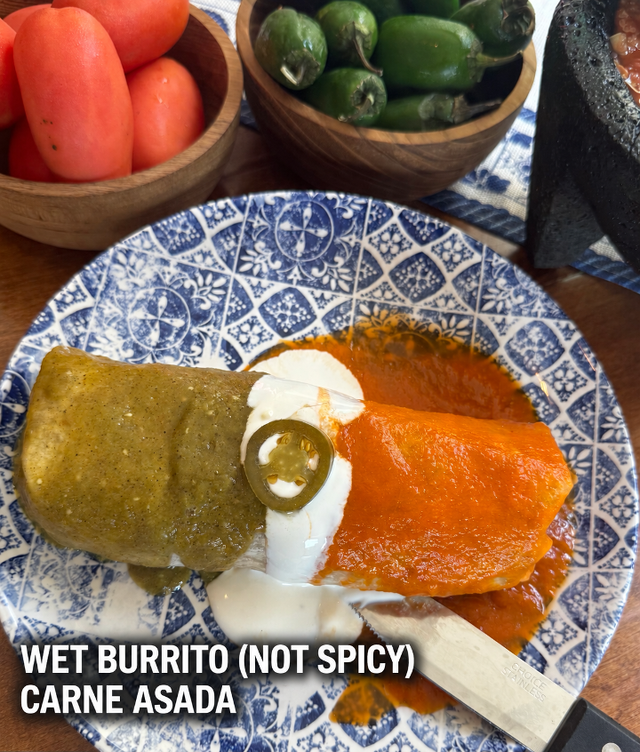 Carne Asada Burrito.