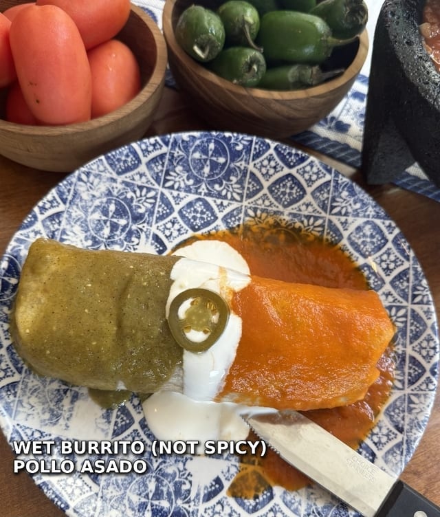 Pollo Asado Burrito.
