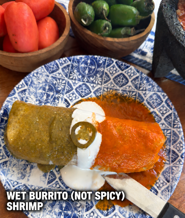 Shrimp Burrito.