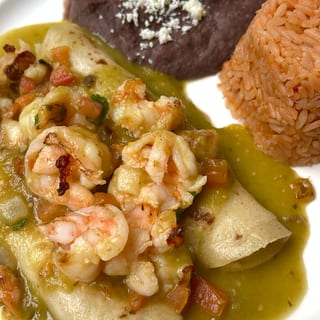 Queens' Red Shrimp & Cheese Enchiladas