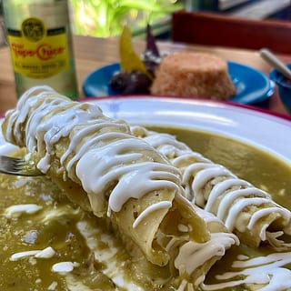 Green Chicken Enchiladas